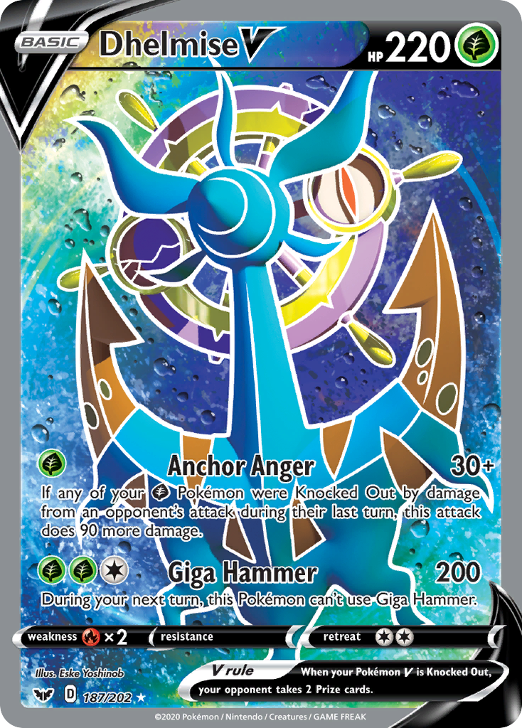 Sword & Shield Dhelmise V #187/202